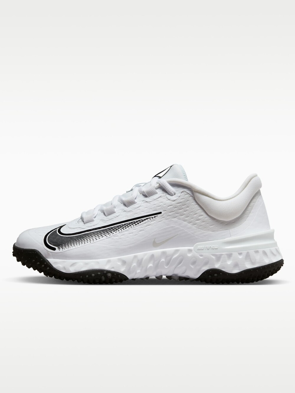Nike White/Black Air Cushion Athletic Sneakers